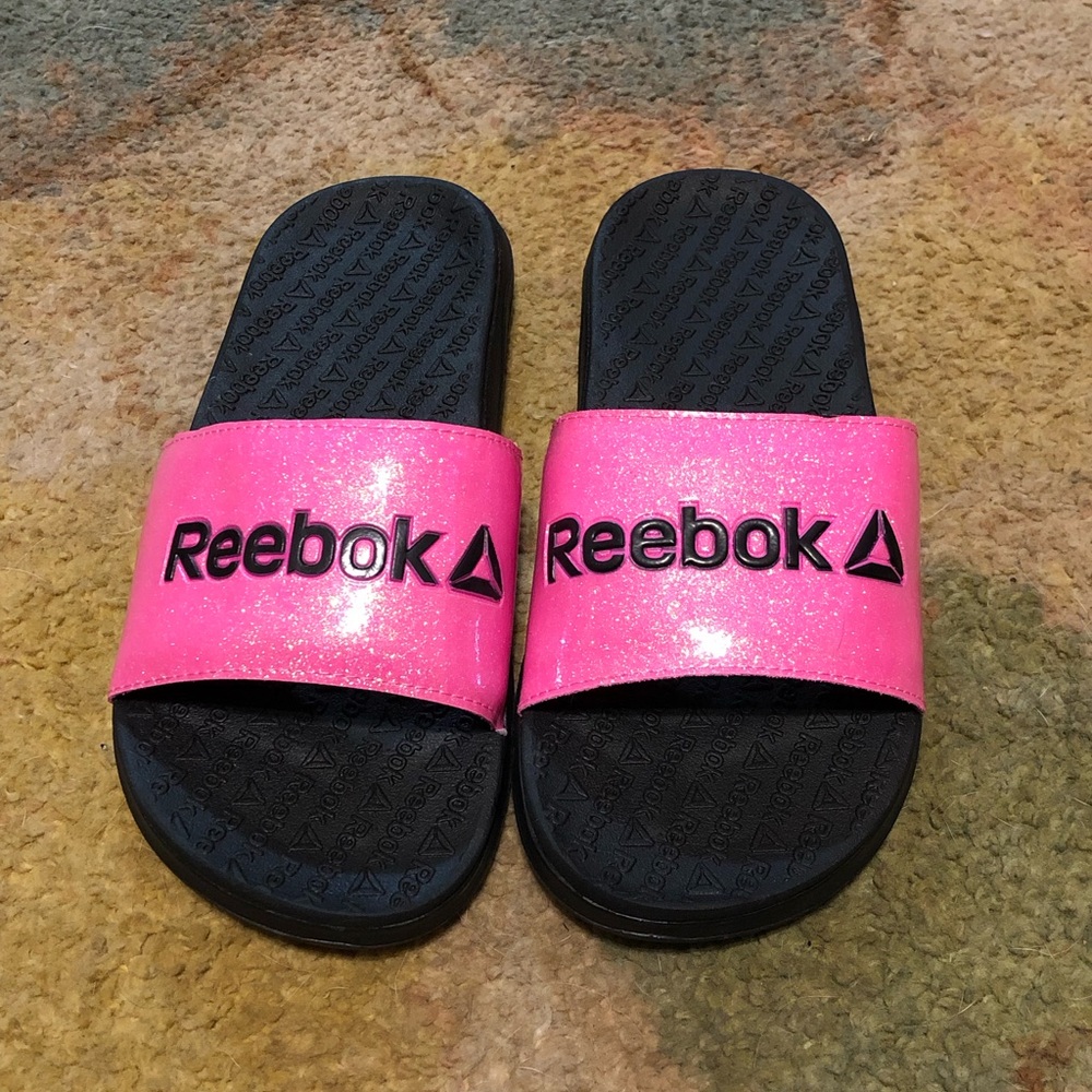 Reebok Kids Pink Slide Sandals